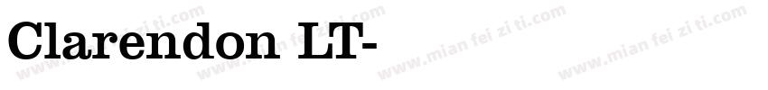 Clarendon LT字体转换